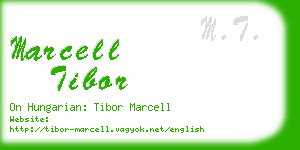 marcell tibor business card